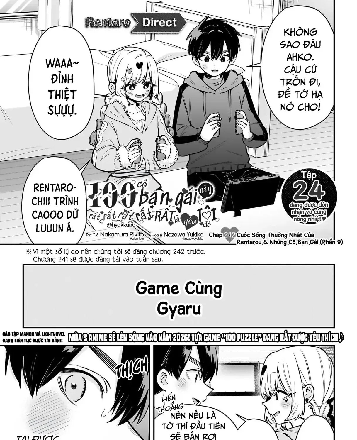 100 Cô Bạn Gái Này Rất, Rất, Rất, Rất, Rất Là Yêu Tôi Đó Chap 242 - Next Chap 243