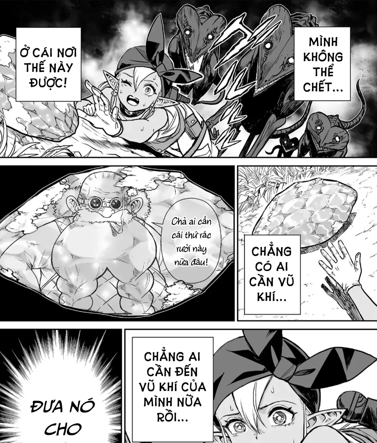 Abandoned ~Tsuyosugite Buki Ga Kowareru Yuusha To Buki Shokunin No Elf~ Chap 1 - Next Chap 2