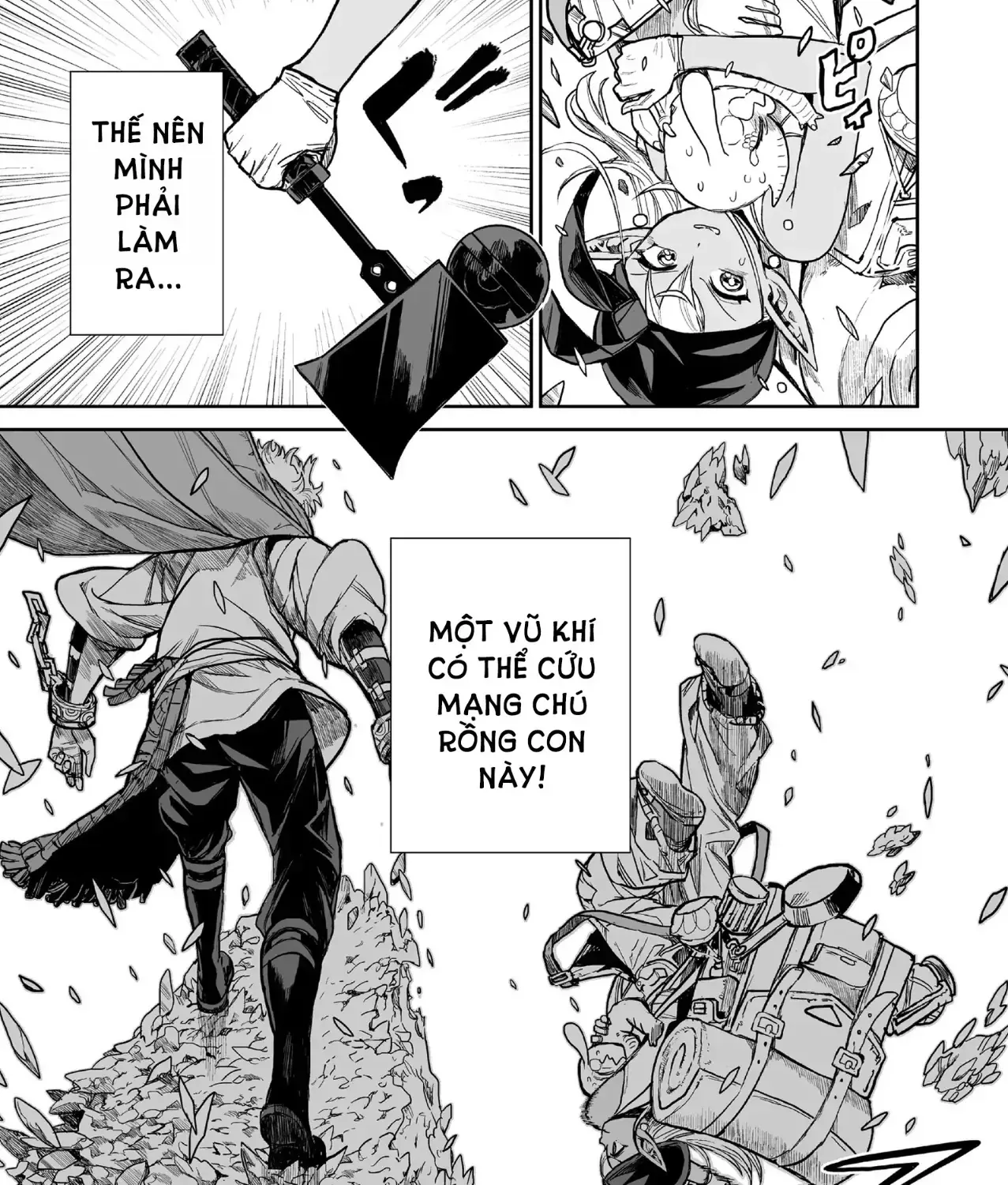 Abandoned ~Tsuyosugite Buki Ga Kowareru Yuusha To Buki Shokunin No Elf~ Chap 5 - Next Chap 6