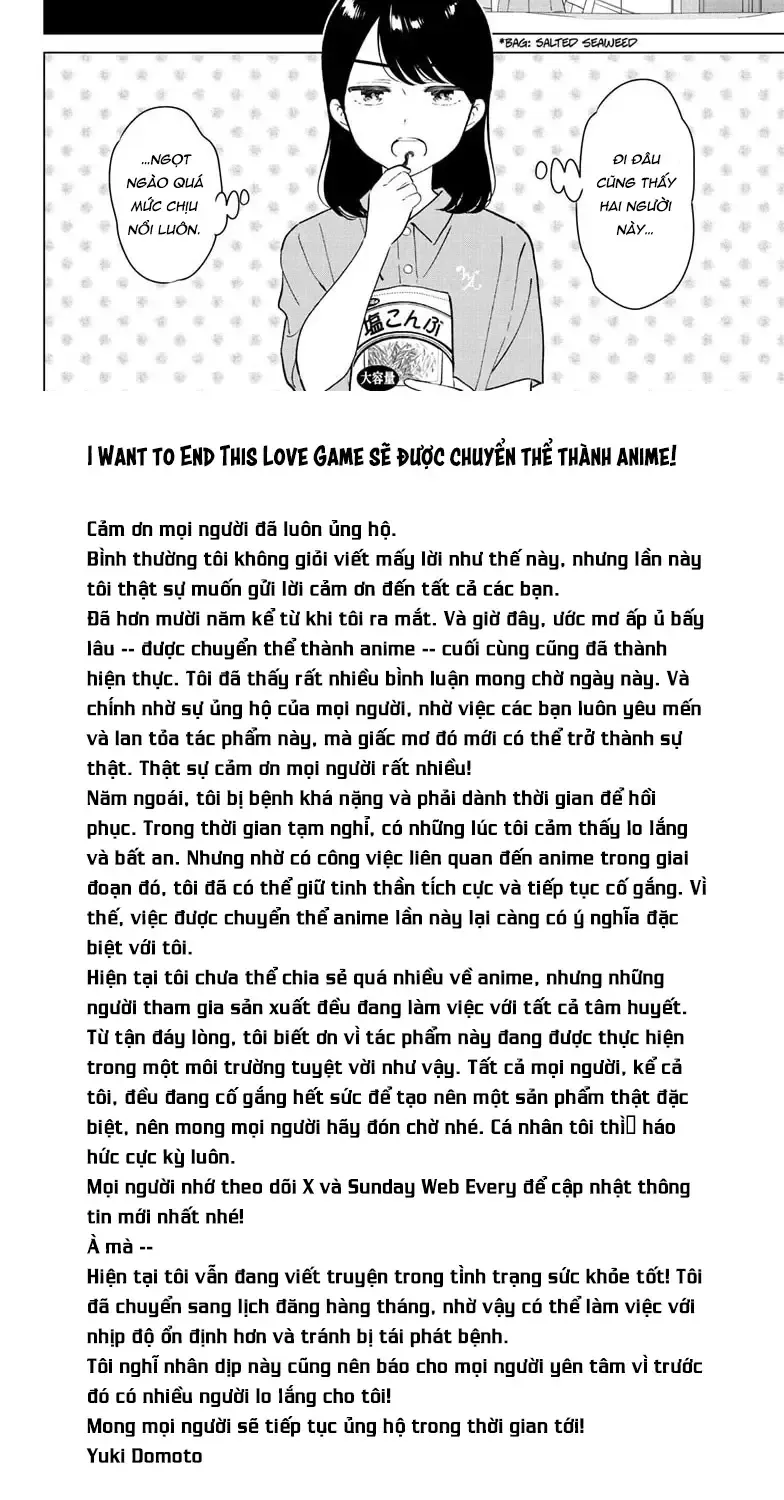 Aishiteru Game Wo Owarasetai Chap 58.5 - Next Chap 59.5