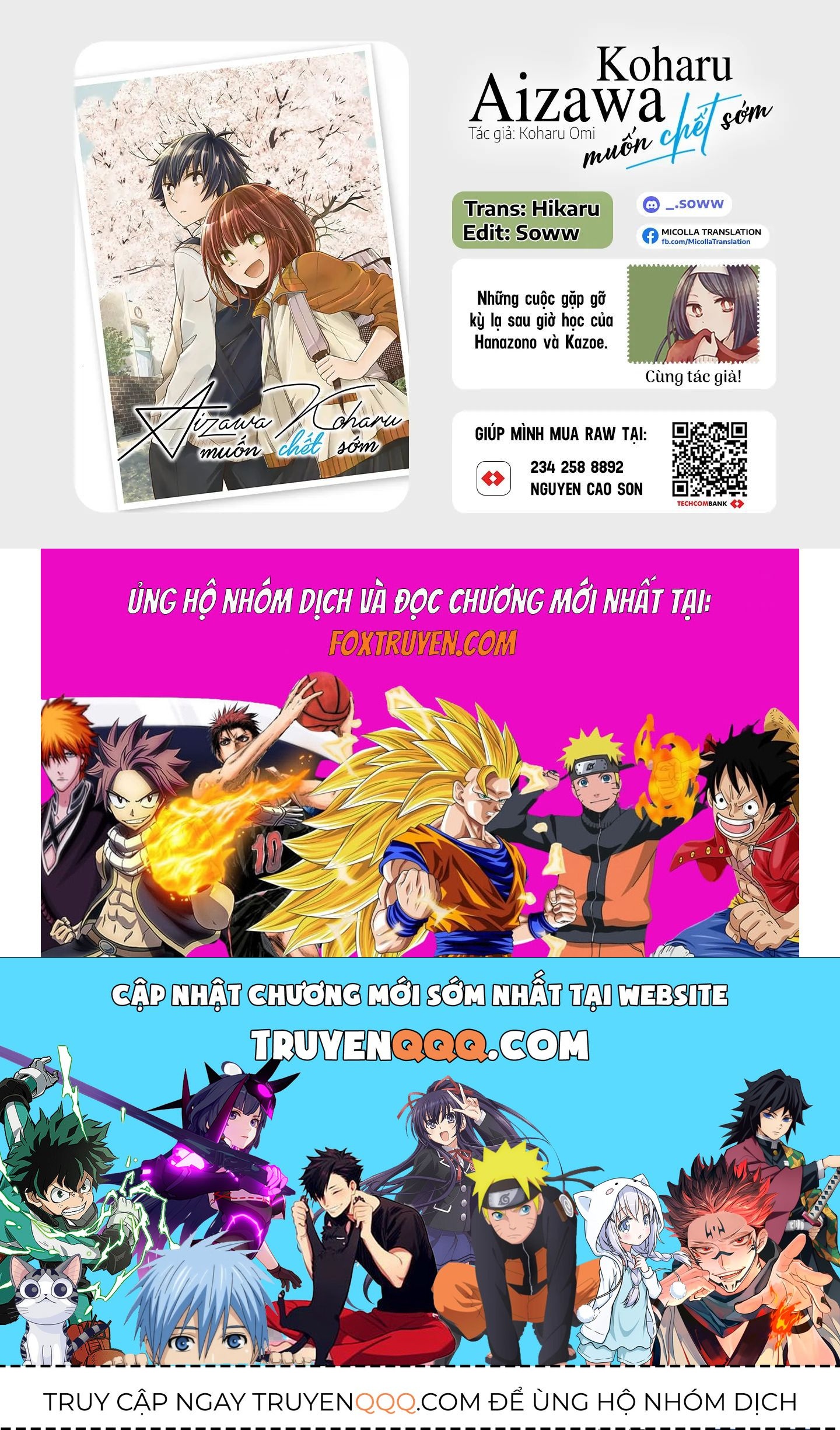 Aizawa Koharu Wa Shi Ni Isogu Chap 6 - Next Chap 7