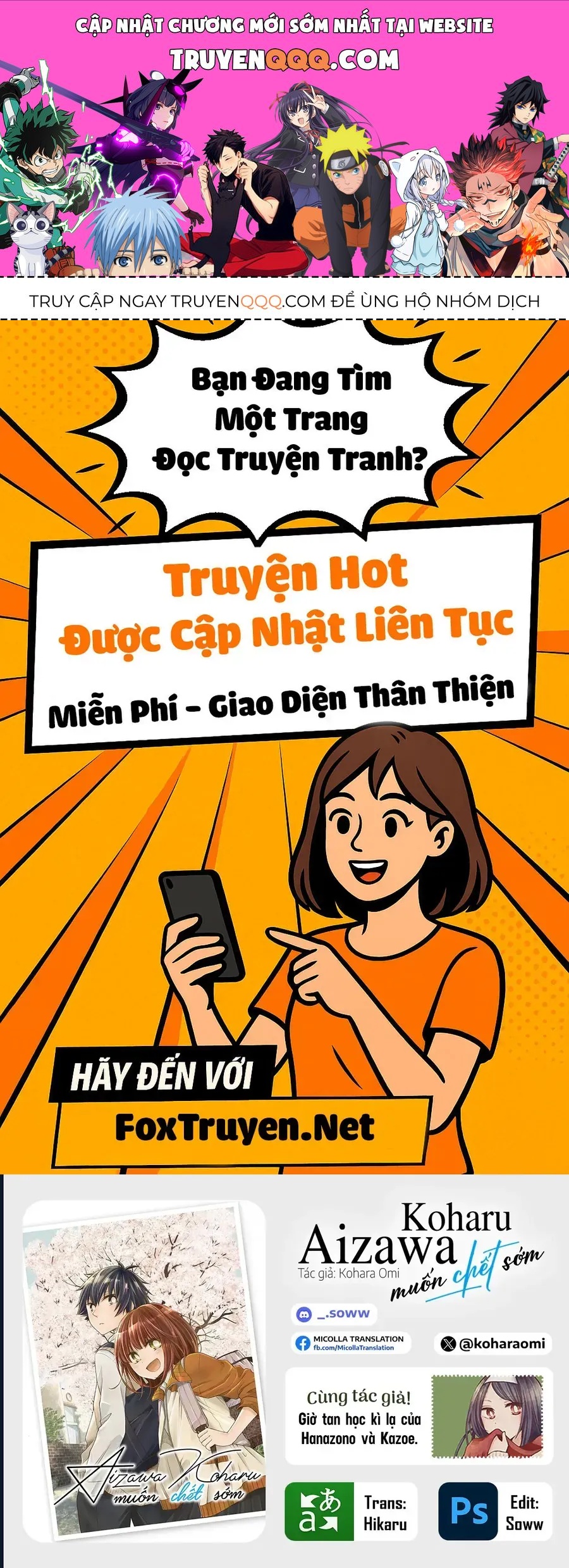 Aizawa Koharu Wa Shi Ni Isogu Chap 9 - Next Chap 10