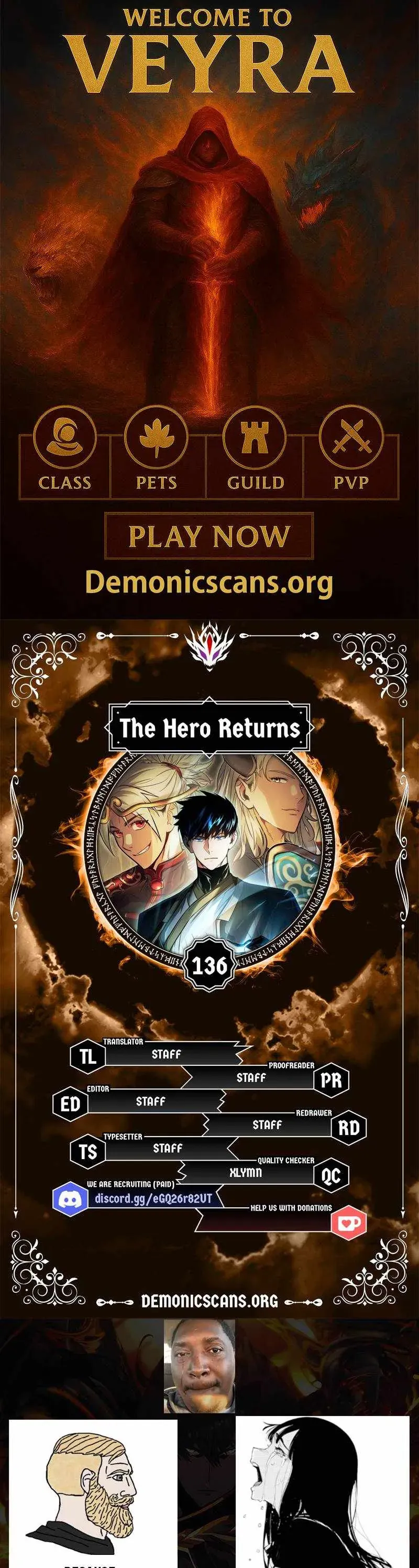 Anh Hùng Trở Lại Chap 136 - Next Chap 137