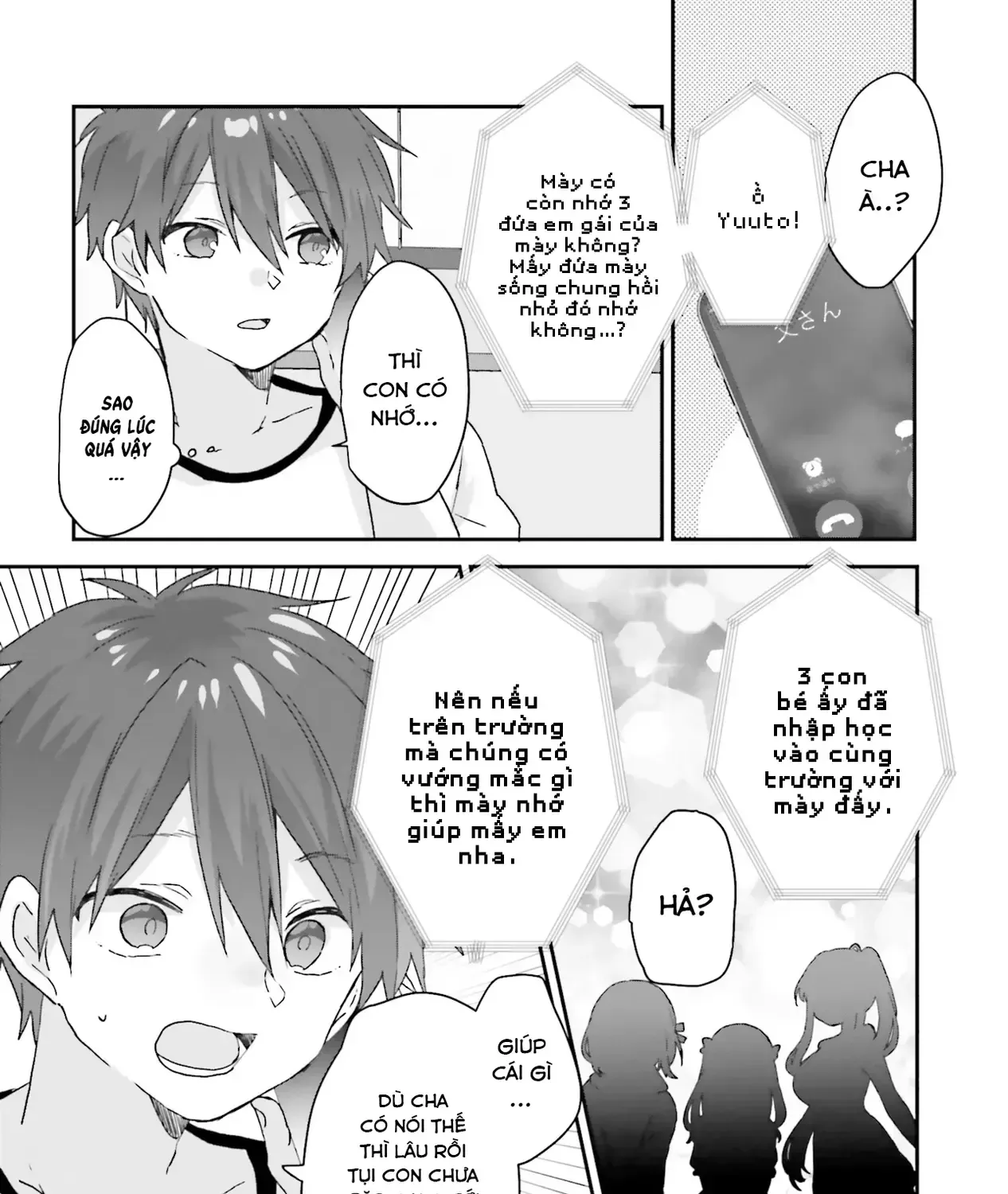 Ba Mỹ Nữ Mà Ai Cũng Đồn Trong Trường, Hóa Ra Là Những Cô Em Gái Thất Lạc Của Mình Sao. Chap 1 - Next Chap 2