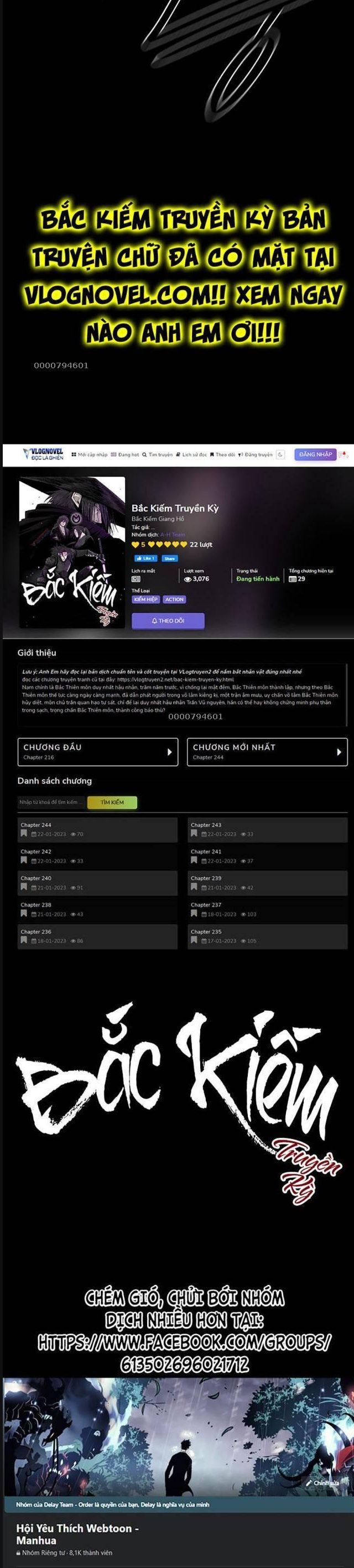 Bắc Kiếm Giang Hồ Chap 199 - Next Chap 200