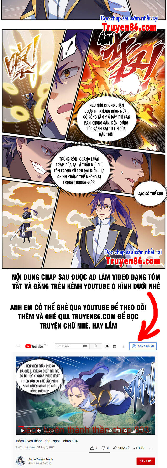 Bách Luyện Thành Thần Chap 804 - Next Chap 805