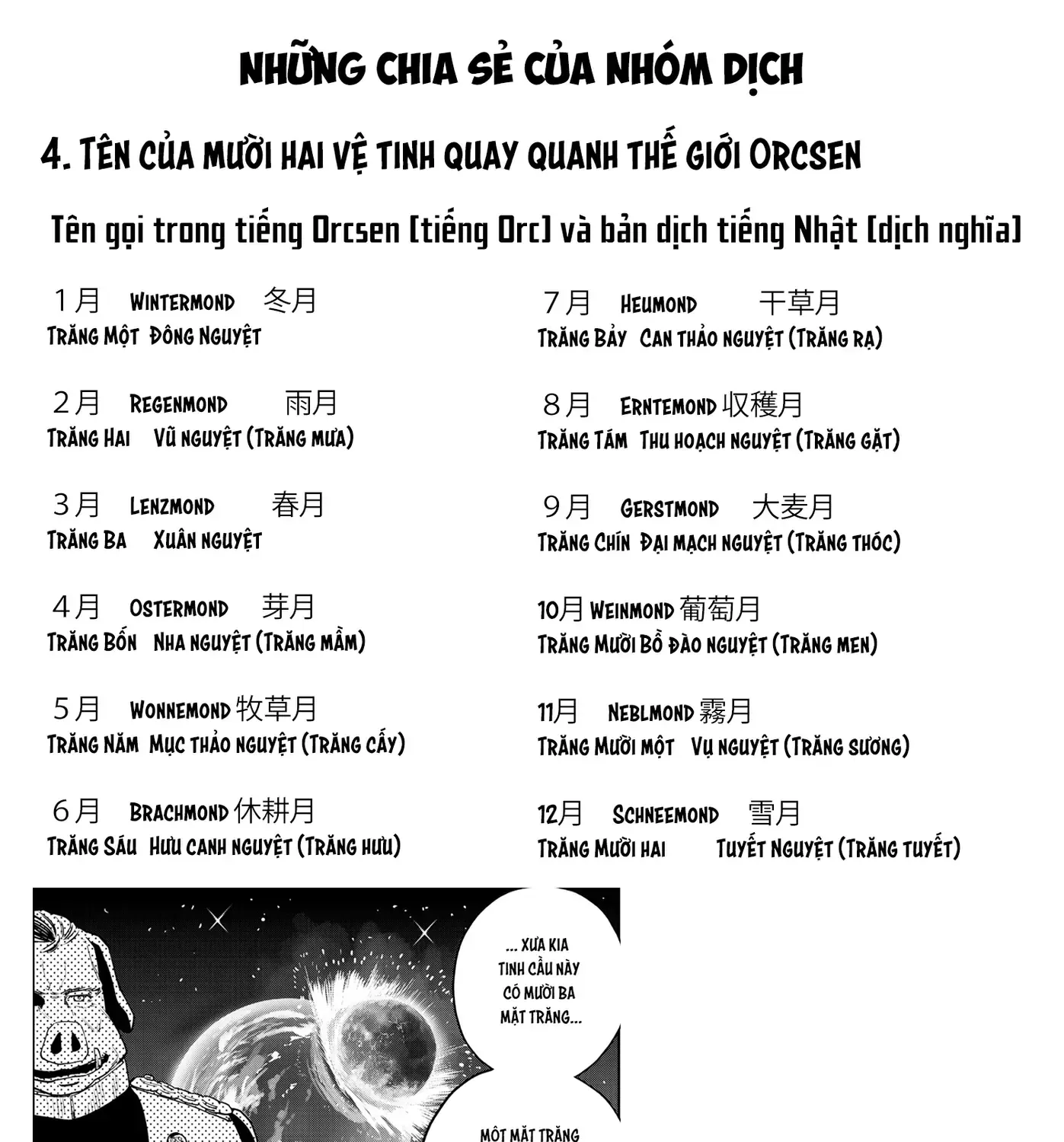 Biên Niên Sử Vương Quốc Orcsen - Vương Quốc Orc Mọi Rợ Đã Thiêu Rụi Vùng Đất Tiên Tộc Hiền Hòa Như Thế Nào? Chap 8 - Next Chap 9