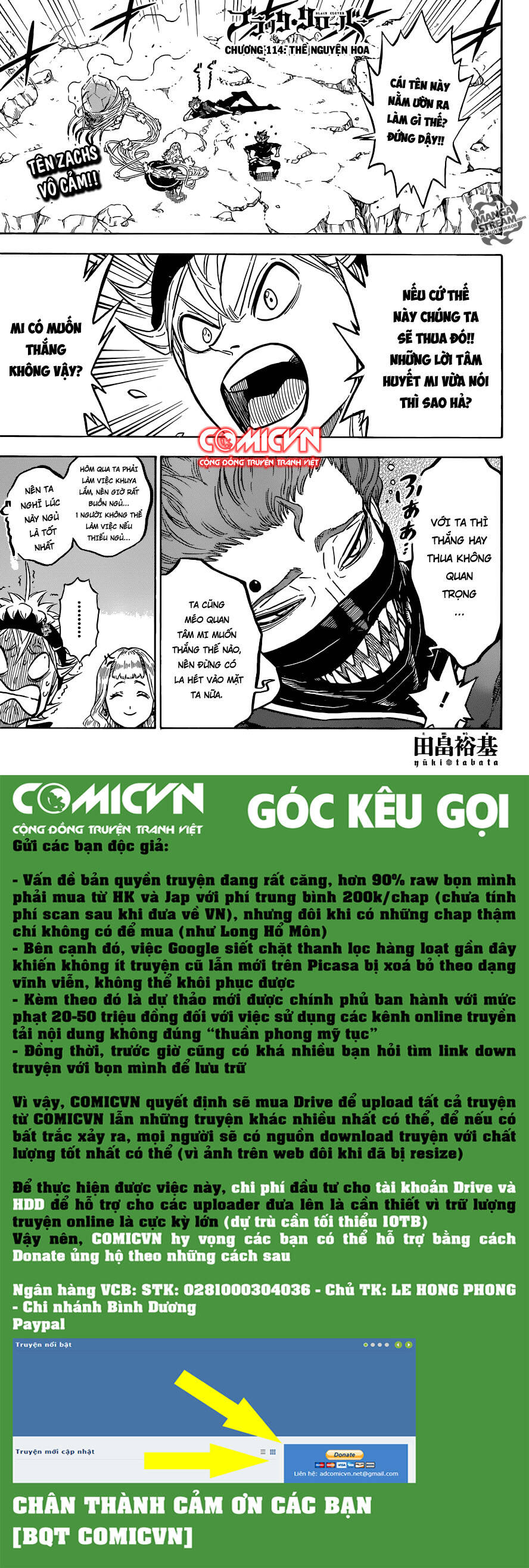 Black Clover - Thế Giới Phép Thuật Chap 114 - Next Chap 115