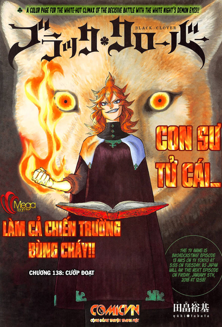 Black Clover - Thế Giới Phép Thuật Chap 138 - Next Chap 139