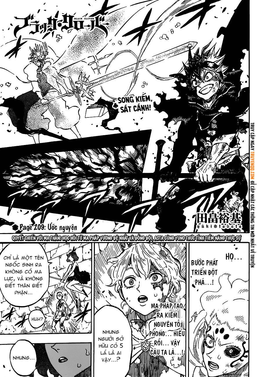 Black Clover - Thế Giới Phép Thuật Chap 209 - Next Chap 210