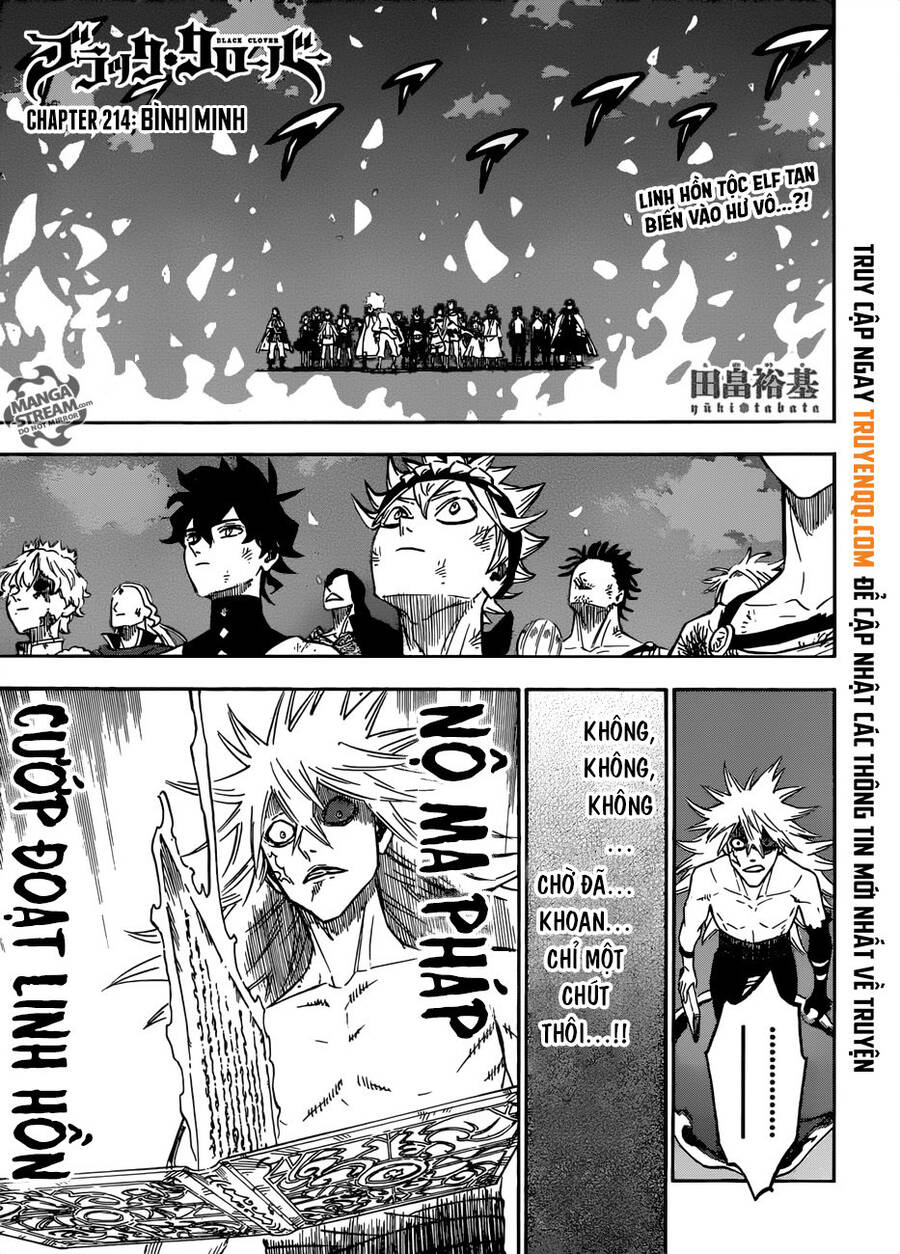 Black Clover - Thế Giới Phép Thuật Chap 214 - Next Chap 215