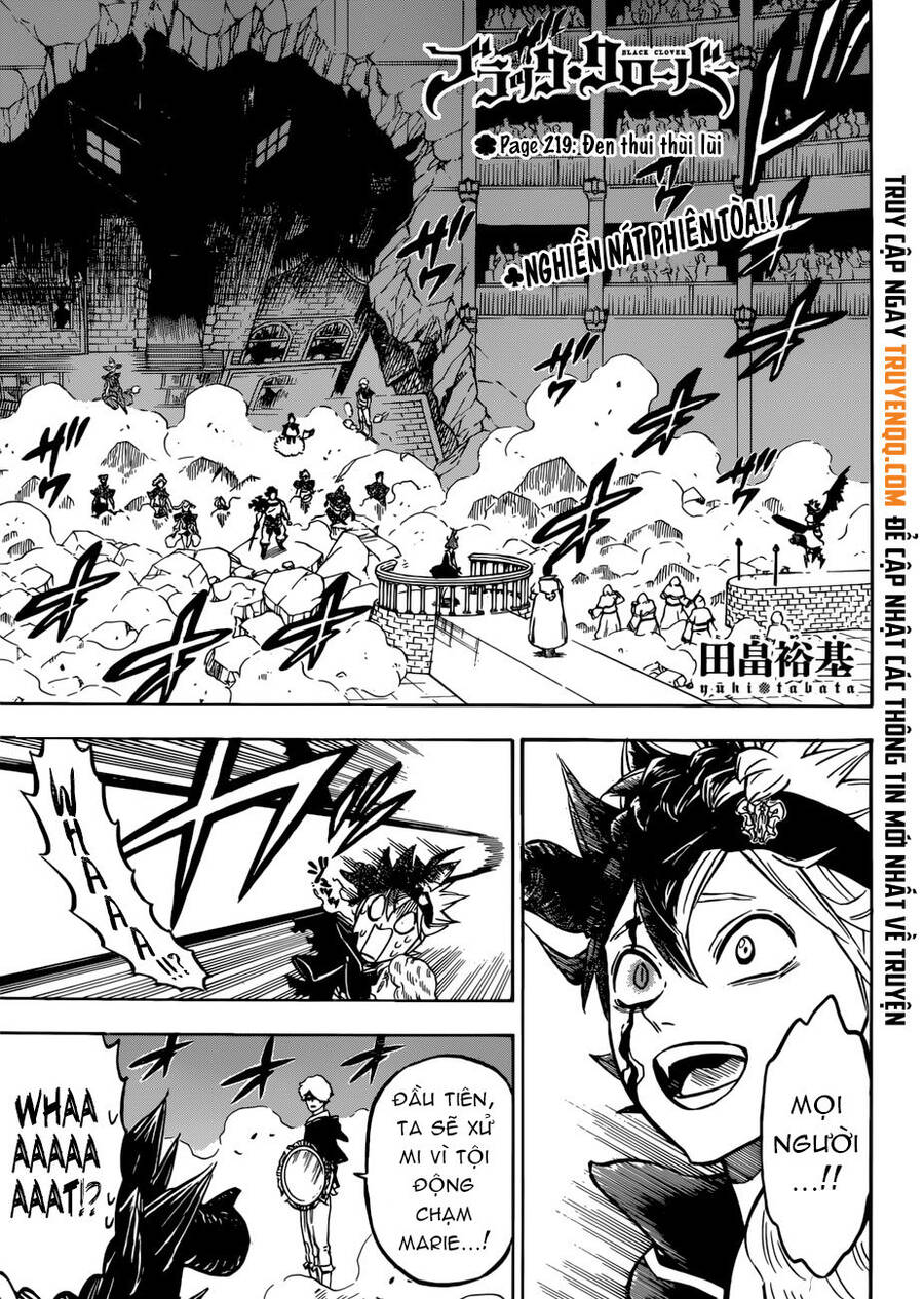 Black Clover - Thế Giới Phép Thuật Chap 219 - Next Chap 220