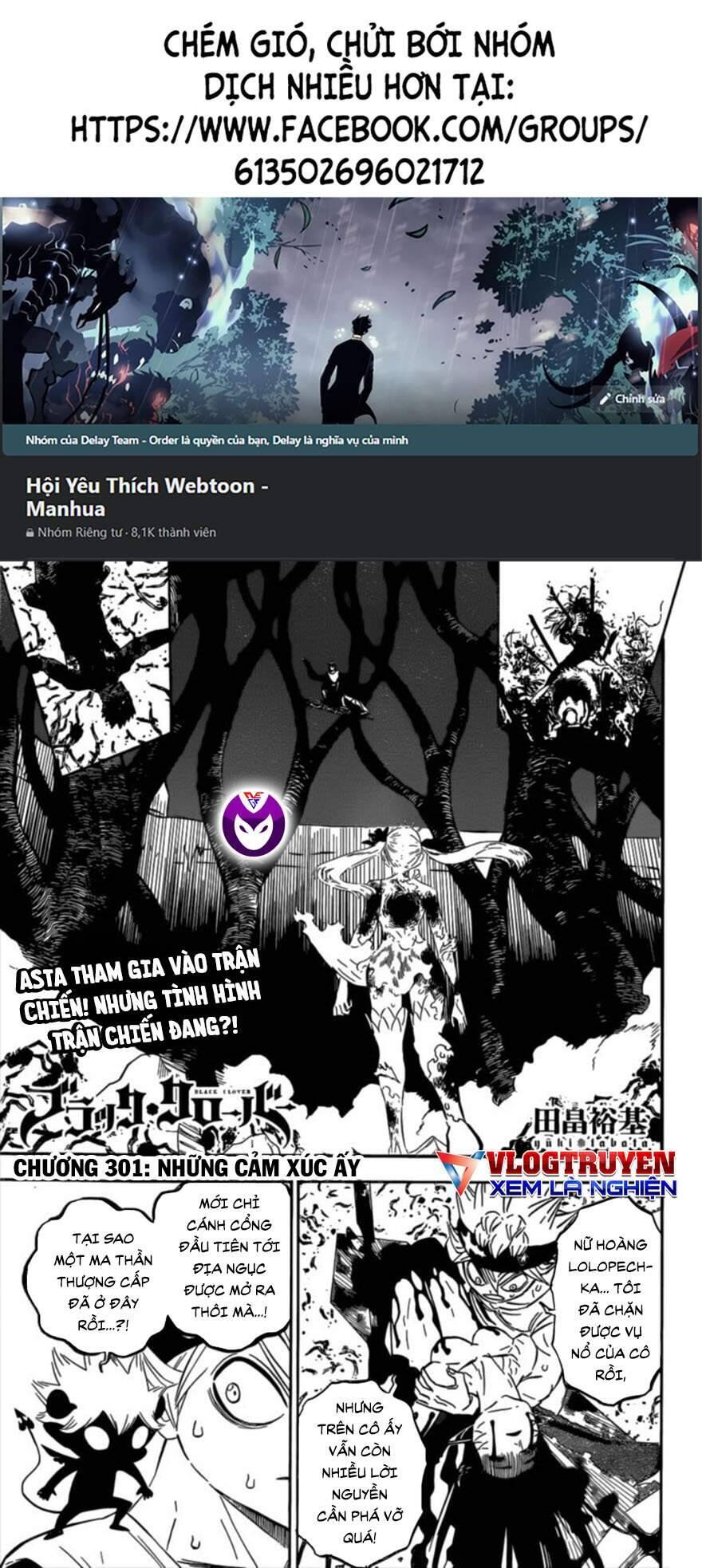 Black Clover - Thế Giới Phép Thuật Chap 301 - Next Chap 302