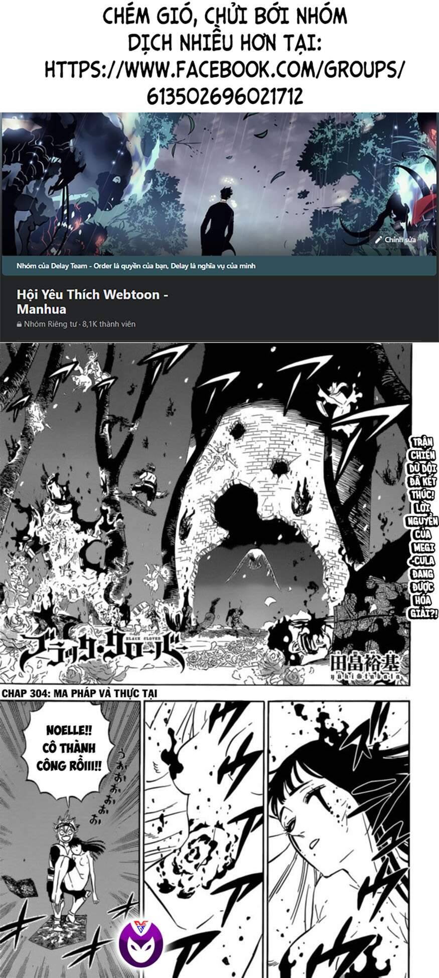 Black Clover - Thế Giới Phép Thuật Chap 304 - Next Chap 305