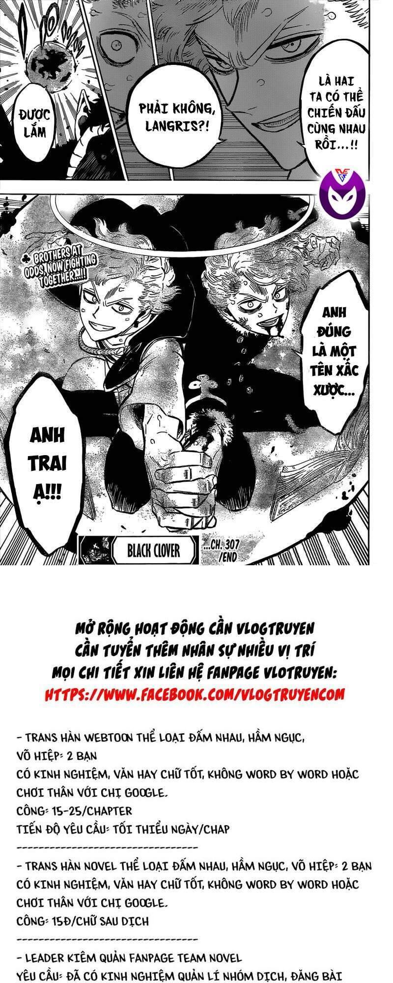 Black Clover - Thế Giới Phép Thuật Chap 307 - Next Chap 308