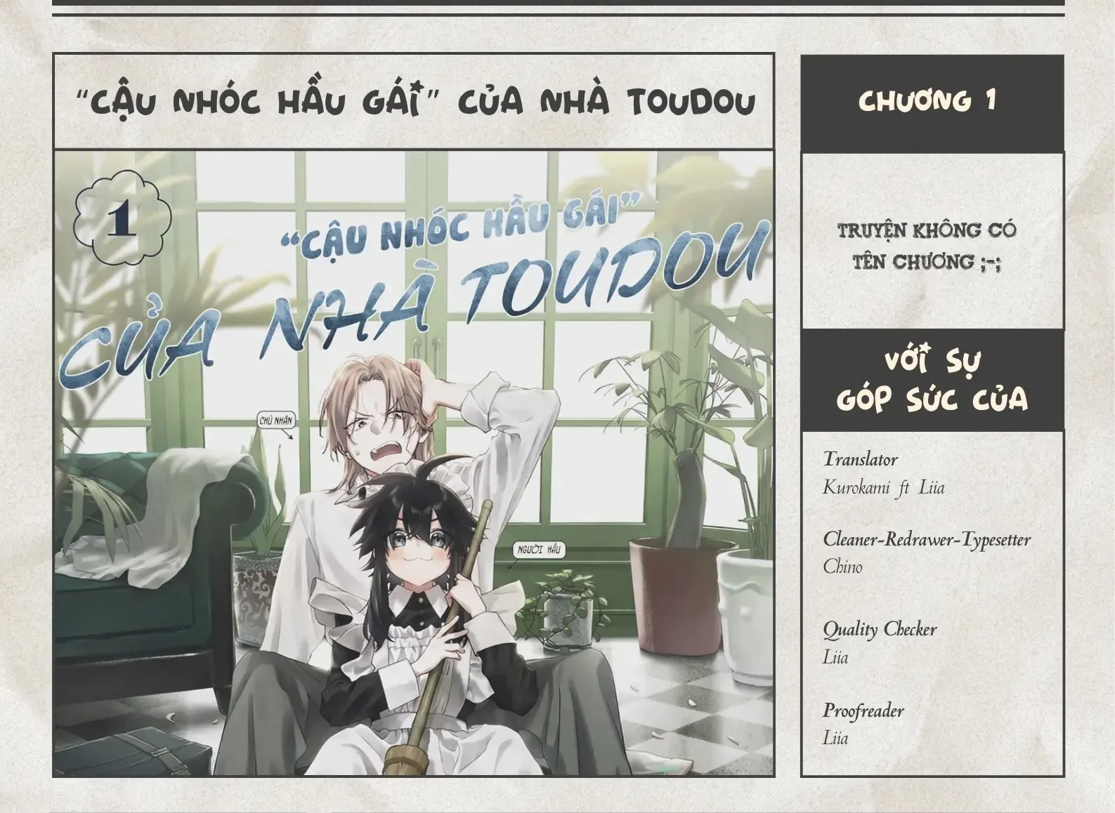 "Cậu Nhóc Hầu Gái" Của Nhà Toudou Chap 1 - Next Chap 2