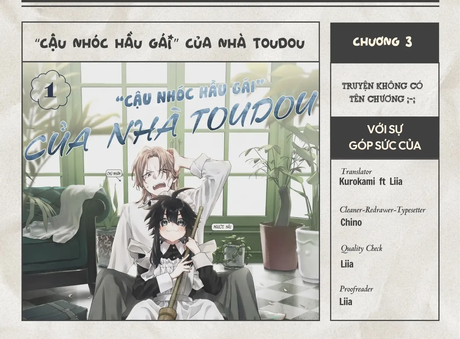 "Cậu Nhóc Hầu Gái" Của Nhà Toudou Chap 3 - Next Chap 4