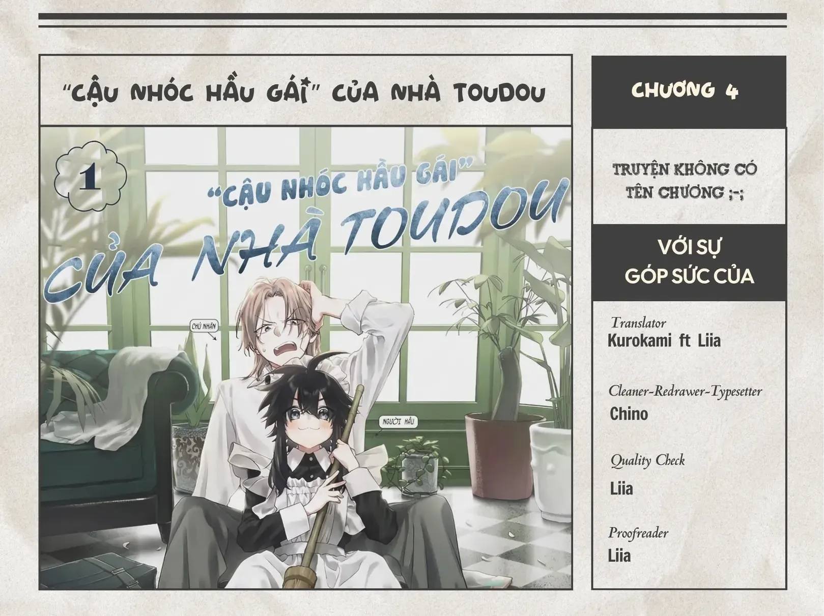 "Cậu Nhóc Hầu Gái" Của Nhà Toudou Chap 4 - Next Chap 5