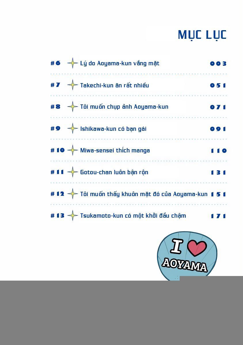 Chàng Trai Sạch Sẽ! Aoyama-Kun Chap 6 - Next Chap 7