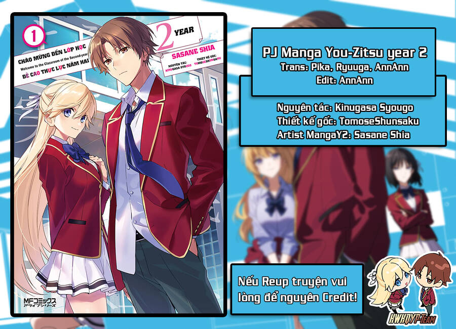 Chào Mừng Đến Với Lớp Học Đề Cao Thực Lực Năm 2 Chap Chuong 9 - Next Chap 10