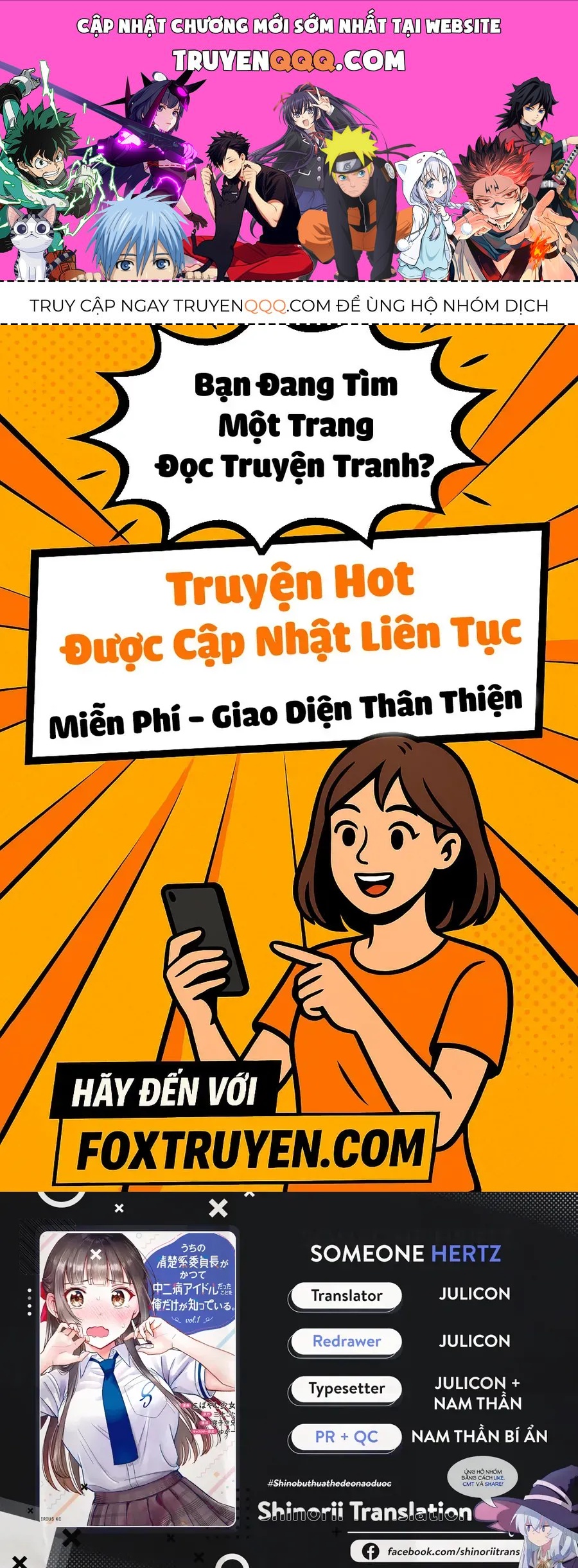 Chỉ Mình Tôi Biết Rằng Cô Lớp Trưởng Thanh Lịch Của Lớp Tôi Từng Là Một Idol Chuunibyou Chap 5.2 - Next Chap 6.2