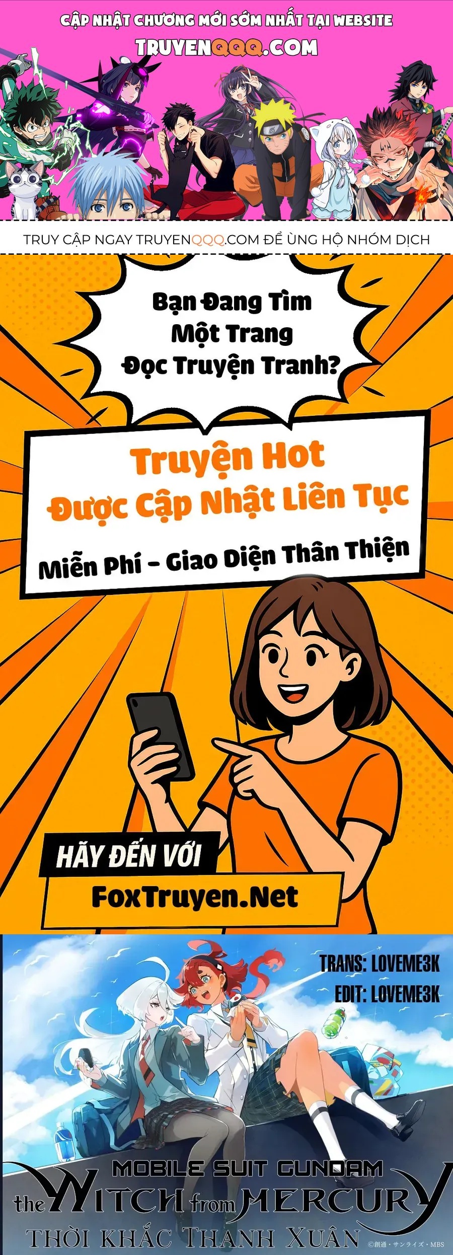 Chiến Sĩ Cơ Động Gundam: Pháp Sư Đến Từ Sao Thủy - Thời Khắc Thanh Xuân Chap 5.2 - Next Chap 6.2