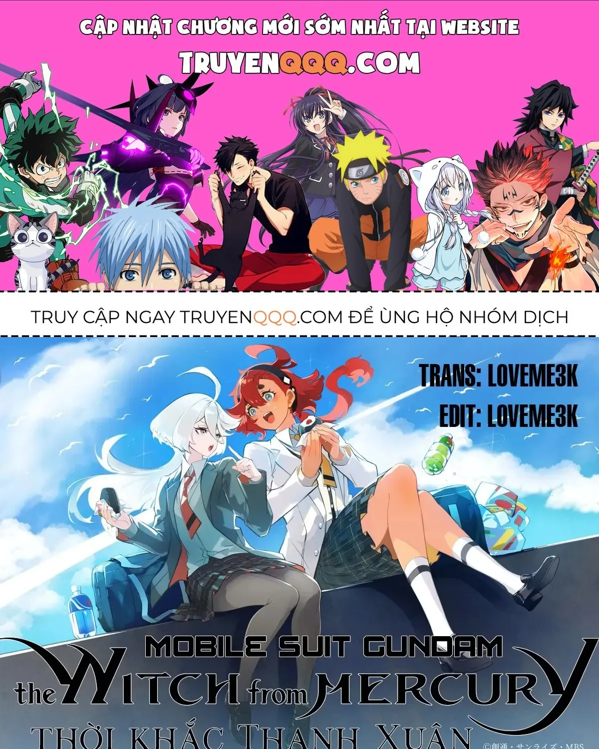 Chiến Sĩ Cơ Động Gundam: Pháp Sư Đến Từ Sao Thủy - Thời Khắc Thanh Xuân Chap 5.4 - Next Chap 6.4