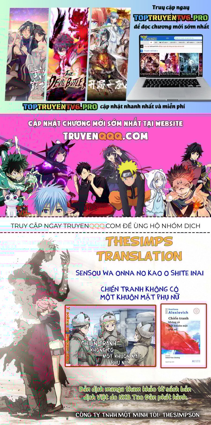 Chiến Tranh Không Có Một Khuôn Mặt Phụ Nữ Chap 26.3 - Next Chap 27.3