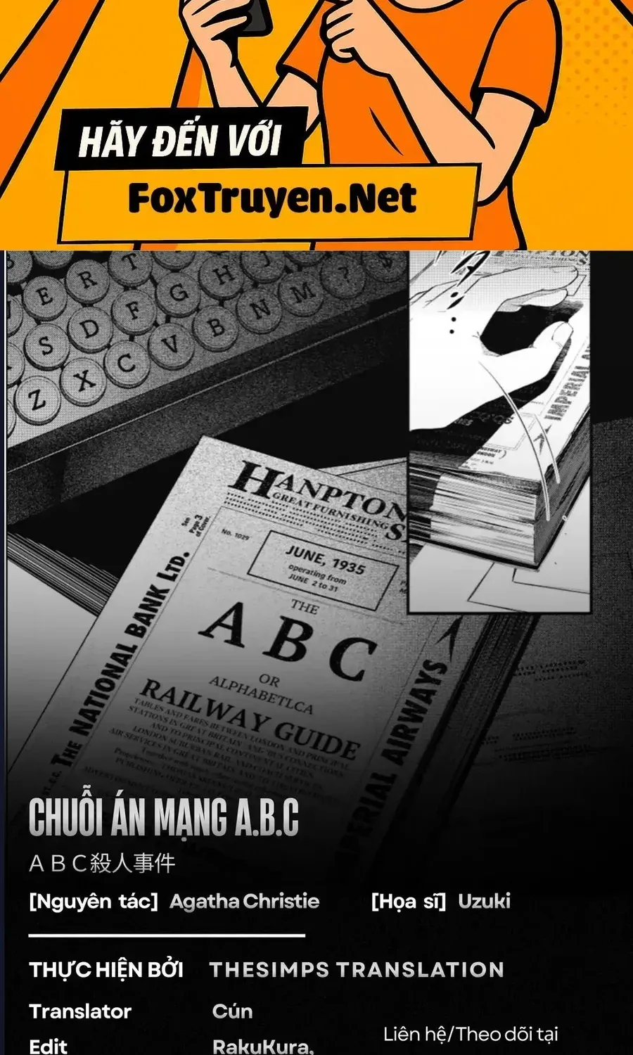 Chuỗi Án Mạng Abc Chap 1 - Next Chap 2