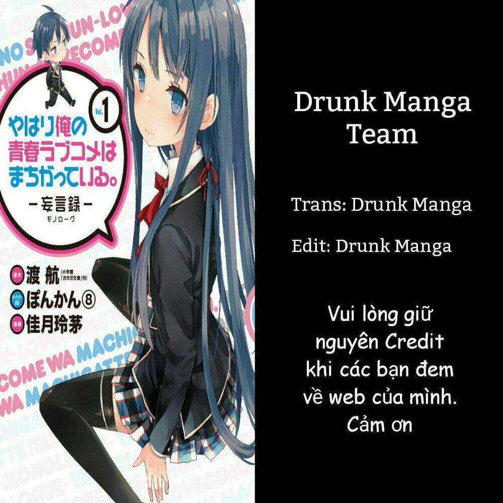 Chuyện Tình Thanh Xuân Bi Hài Của Tôi Quả Nhiên Là Sai Lầm Chap 1 - Next Chap 2