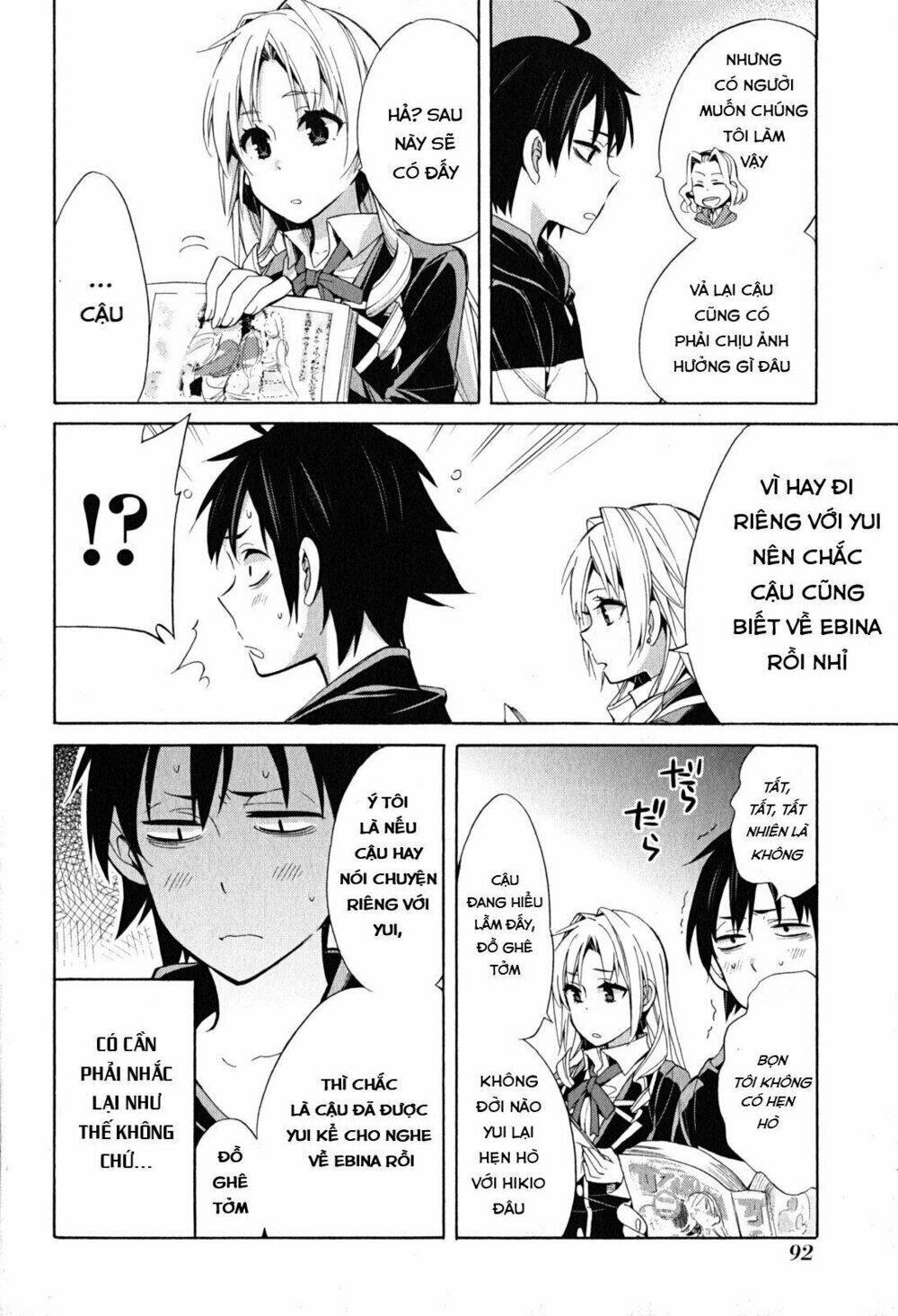 Chuyện Tình Thanh Xuân Bi Hài Của Tôi Quả Nhiên Là Sai Lầm Chap 28 - Next Chap 29