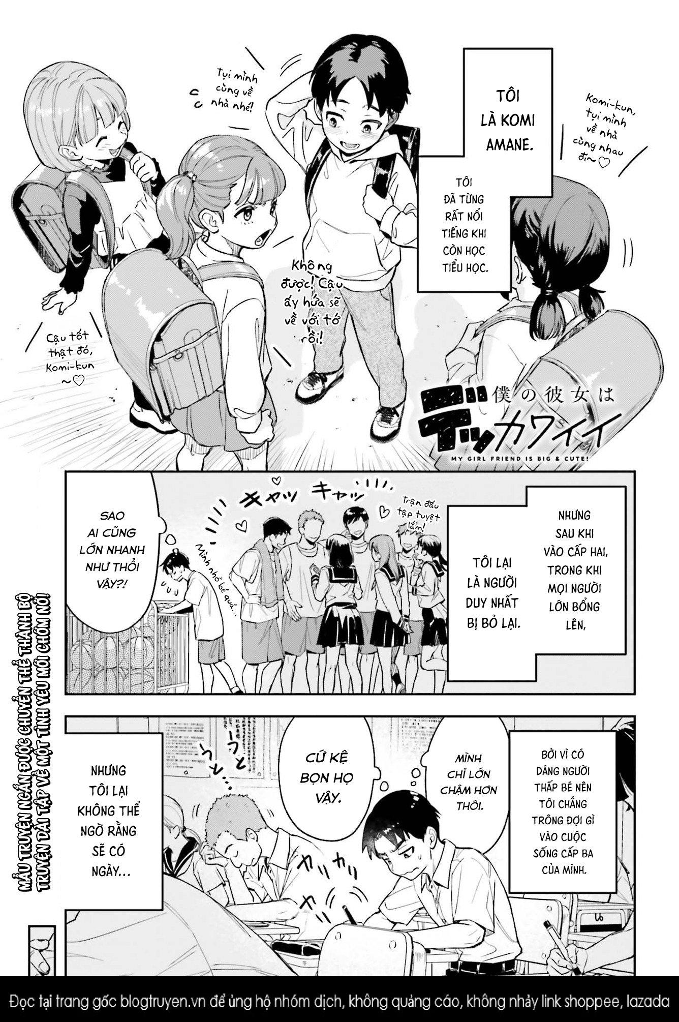 Cô Bạn Gái To Lớn Và Dễ Thương Của Tôi Chap 1 - Next Chap 2