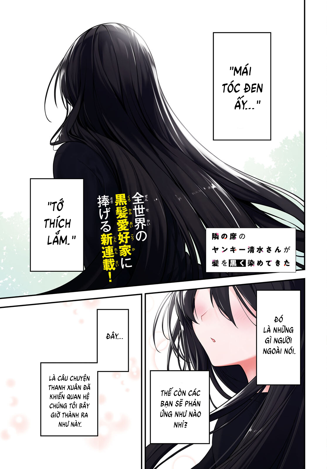 Cô Nàng Yankee Shimizu-San Bàn Bên Đã Nhuộm Tóc Đen Mất Rồi Chap 1 - Next Chap 2