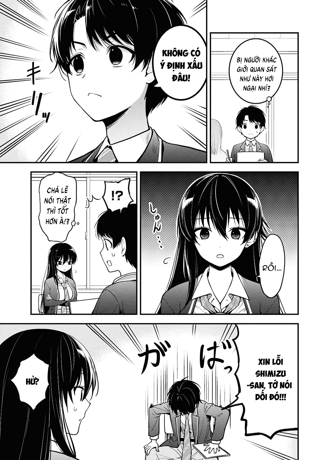 Cô Nàng Yankee Shimizu-San Bàn Bên Đã Nhuộm Tóc Đen Mất Rồi Chap 1 - Next Chap 2