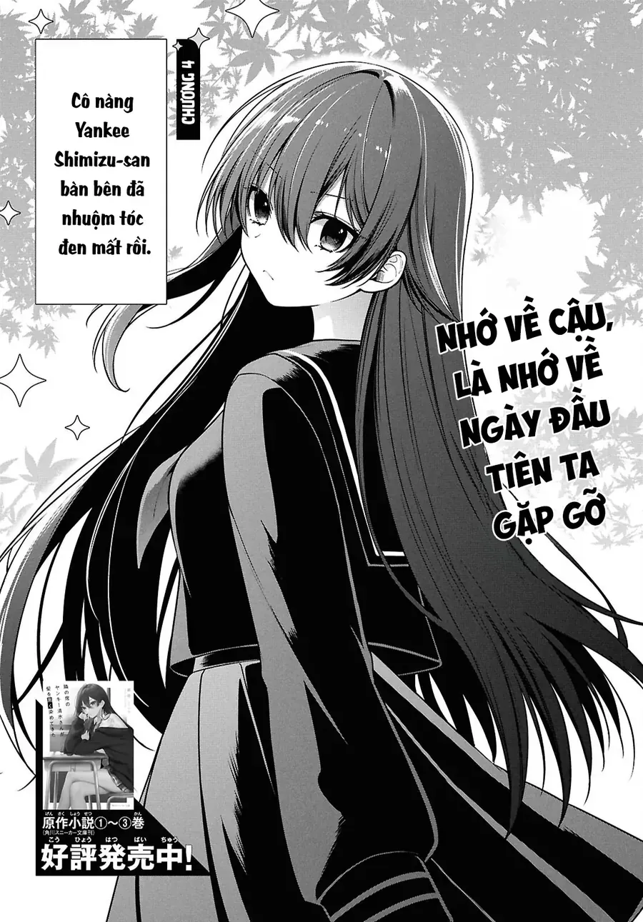 Cô Nàng Yankee Shimizu-San Bàn Bên Đã Nhuộm Tóc Đen Mất Rồi Chap 4 - Next Chap 5