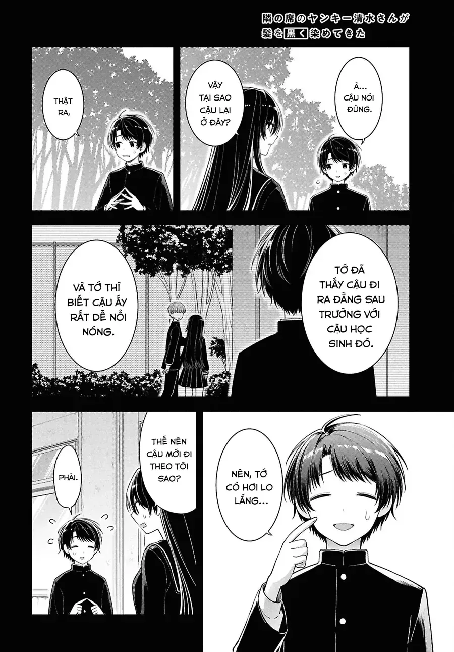 Cô Nàng Yankee Shimizu-San Bàn Bên Đã Nhuộm Tóc Đen Mất Rồi Chap 4 - Next Chap 5