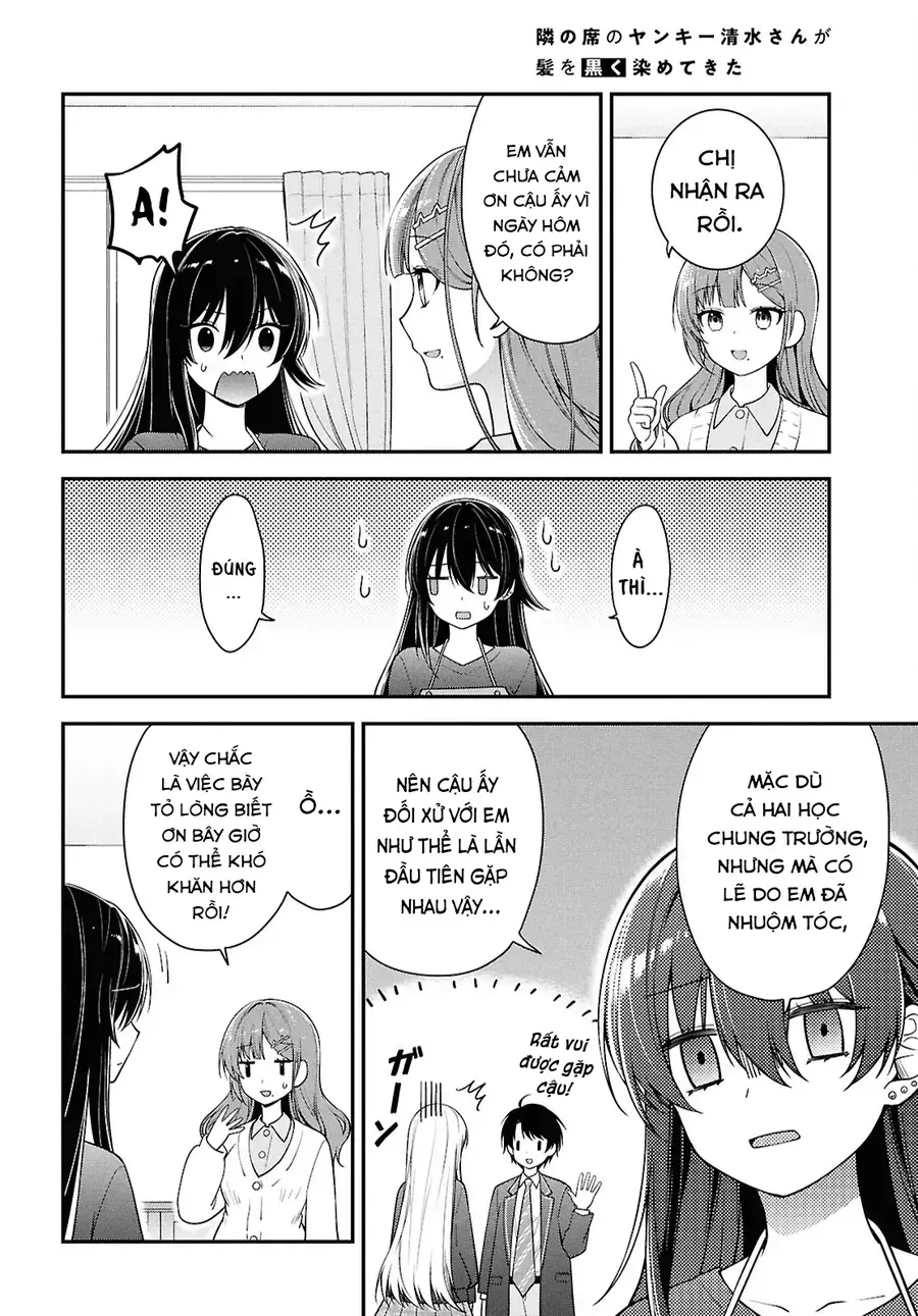 Cô Nàng Yankee Shimizu-San Bàn Bên Đã Nhuộm Tóc Đen Mất Rồi Chap 4 - Next Chap 5