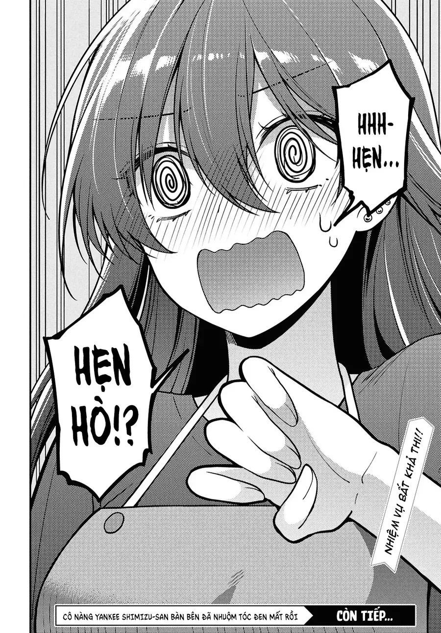 Cô Nàng Yankee Shimizu-San Bàn Bên Đã Nhuộm Tóc Đen Mất Rồi Chap 4 - Next Chap 5