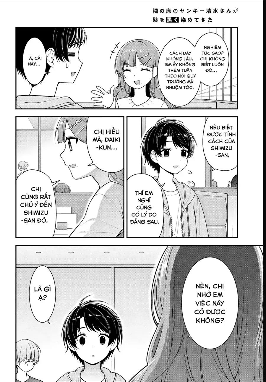 Cô Nàng Yankee Shimizu-San Bàn Bên Đã Nhuộm Tóc Đen Mất Rồi Chap 5 - Next Chap 6