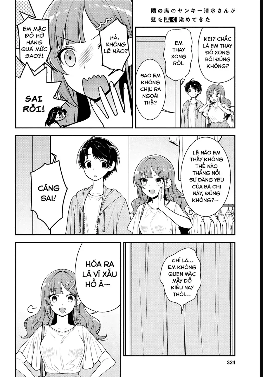 Cô Nàng Yankee Shimizu-San Bàn Bên Đã Nhuộm Tóc Đen Mất Rồi Chap 6 - Next Chap 7