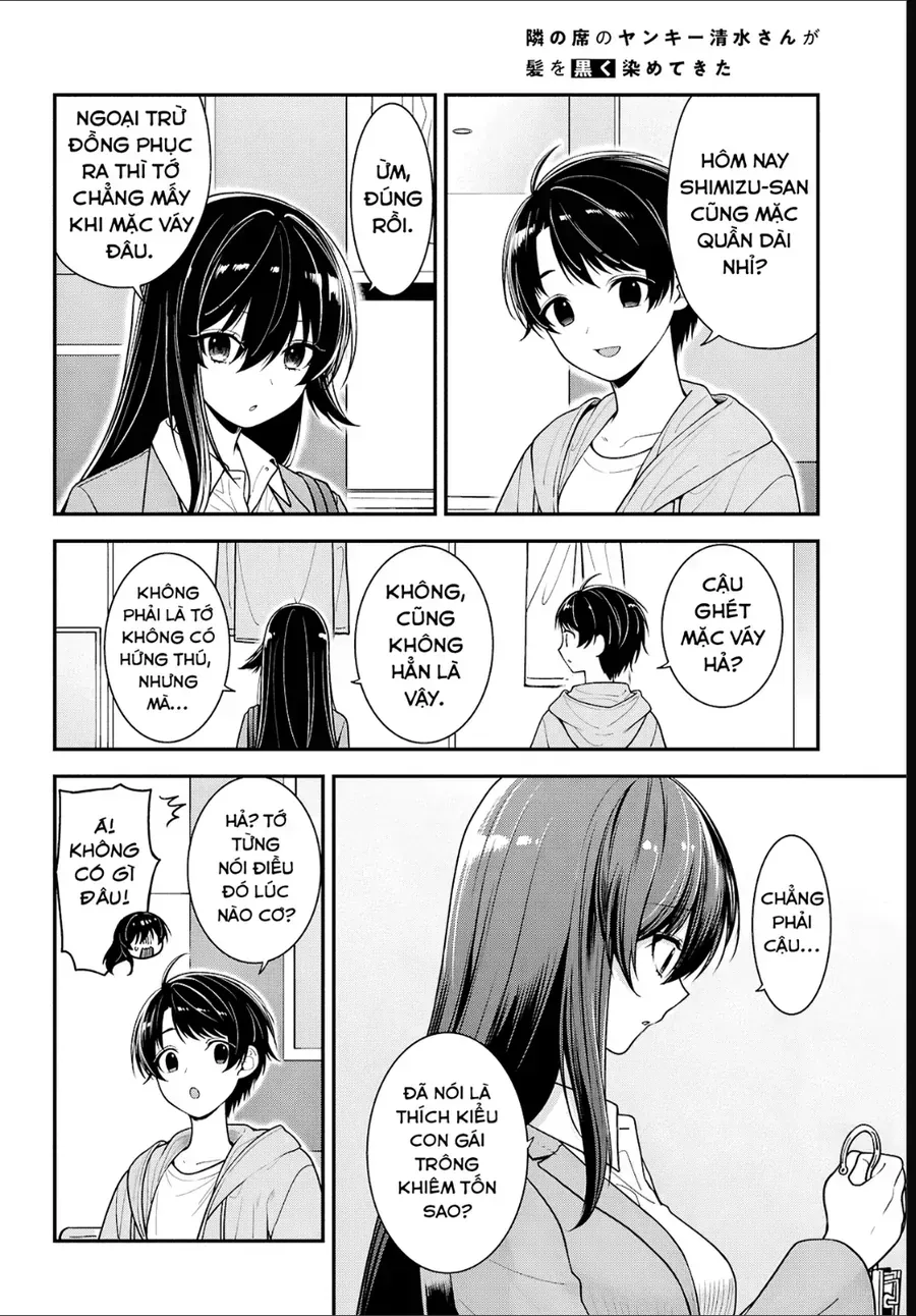 Cô Nàng Yankee Shimizu-San Bàn Bên Đã Nhuộm Tóc Đen Mất Rồi Chap 6 - Next Chap 7