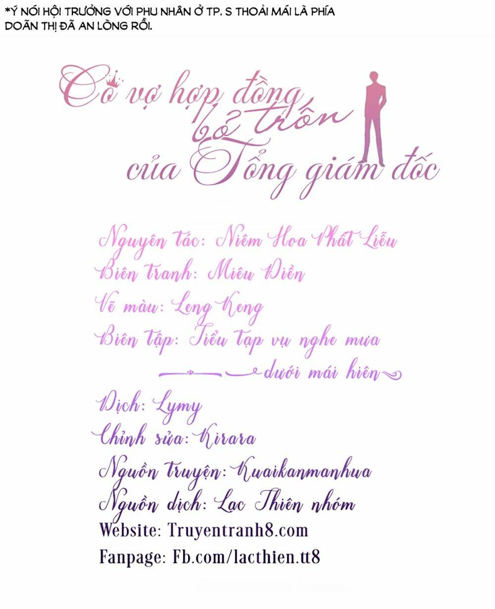 Cô Vợ Hợp Đồng Bỏ Trốn Của Tổng Giám Đốc Chap 62 - Next Chap 63