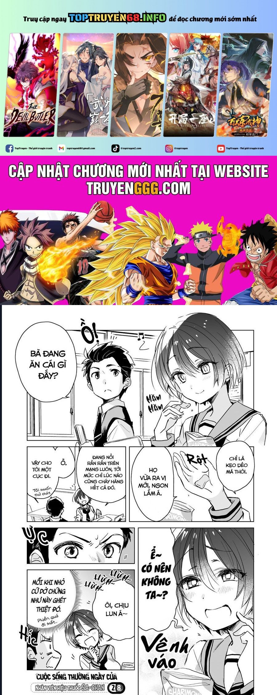 Cuộc Sống Thường Ngày Của Nhân Viên Hiệu Thuốc Sa-Chan Chap 28 - Next Chap 29