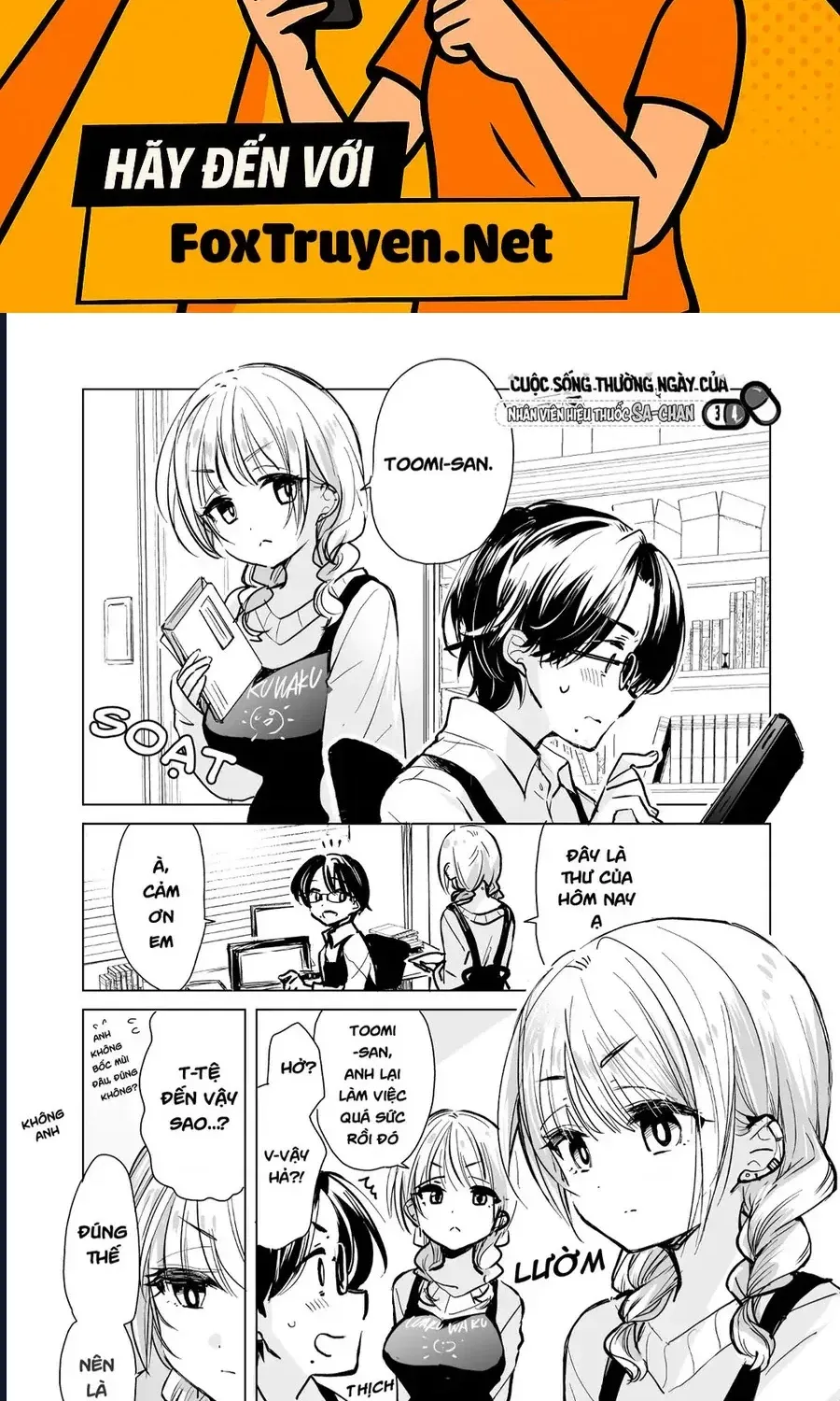 Cuộc Sống Thường Ngày Của Nhân Viên Hiệu Thuốc Sa-Chan Chap 34 - Next Chap 35