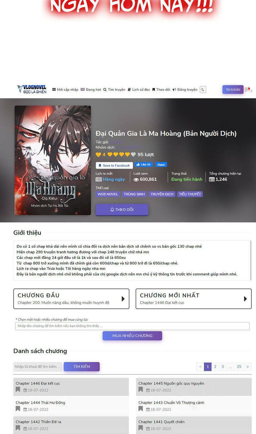 Đại Quản Gia Là Ma Hoàng Chap 362 - Next Chap 363