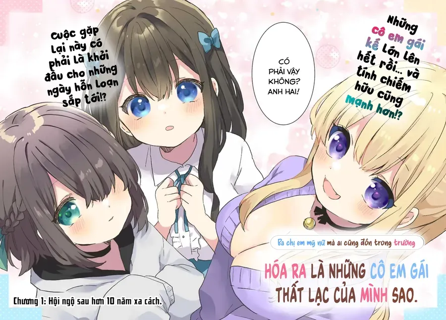 Daigaku Nyuugakuji Kara Uwasa Sareteita Bishoujo San Shimai, Ikiwakareteita Gimai Datta. Chap 1 - Next Chap 2