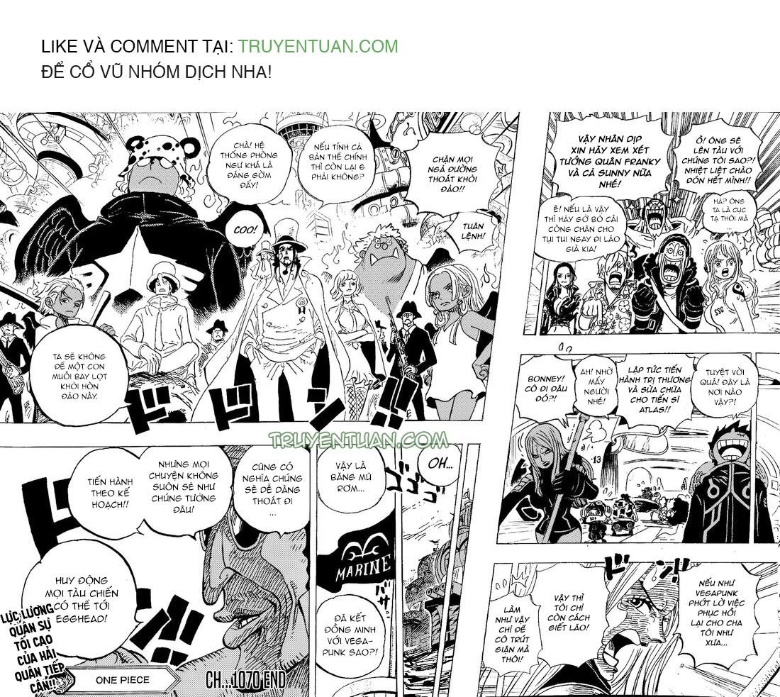 Đảo Hải Tặc Chap 1070 - Next Chap 1071