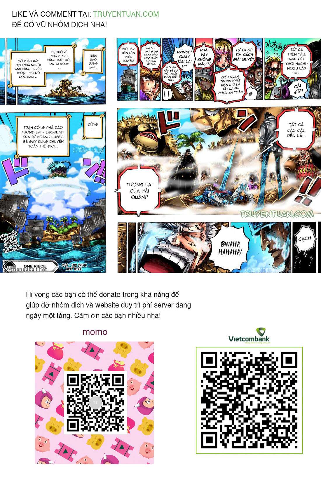 Đảo Hải Tặc Chap 1088 - Next Chap 1089