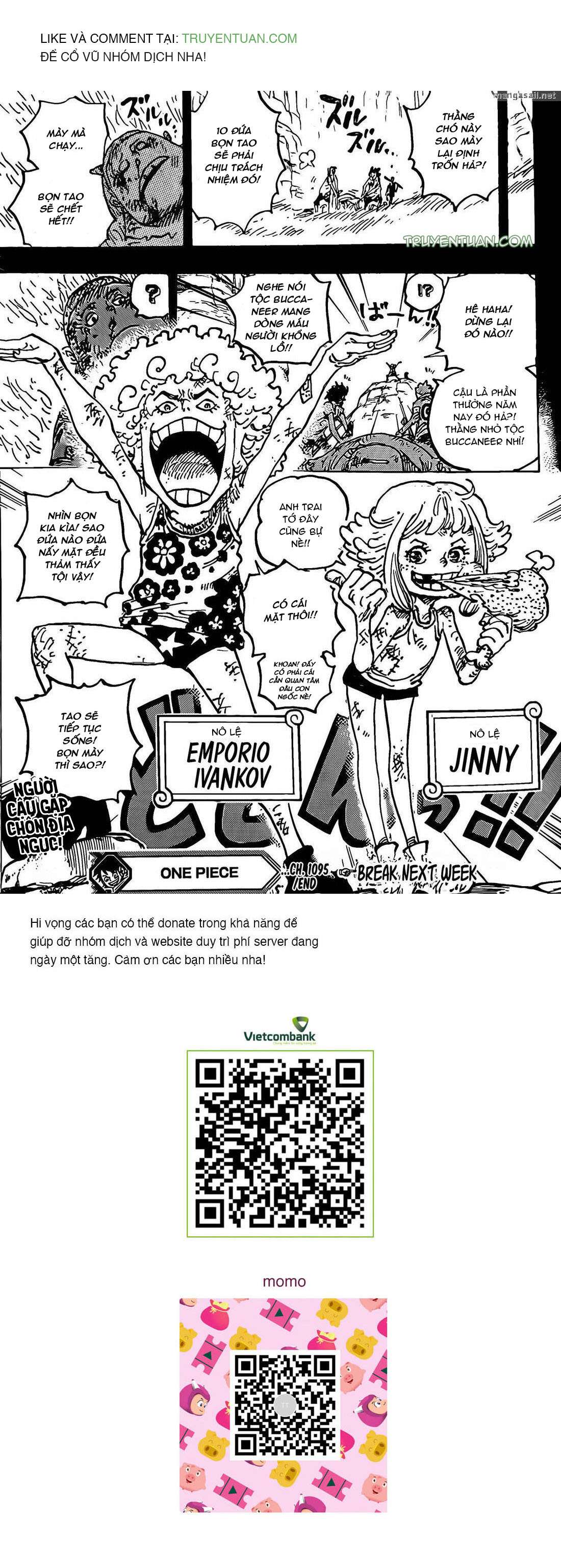 Đảo Hải Tặc Chap 1095 - Next Chap 1096