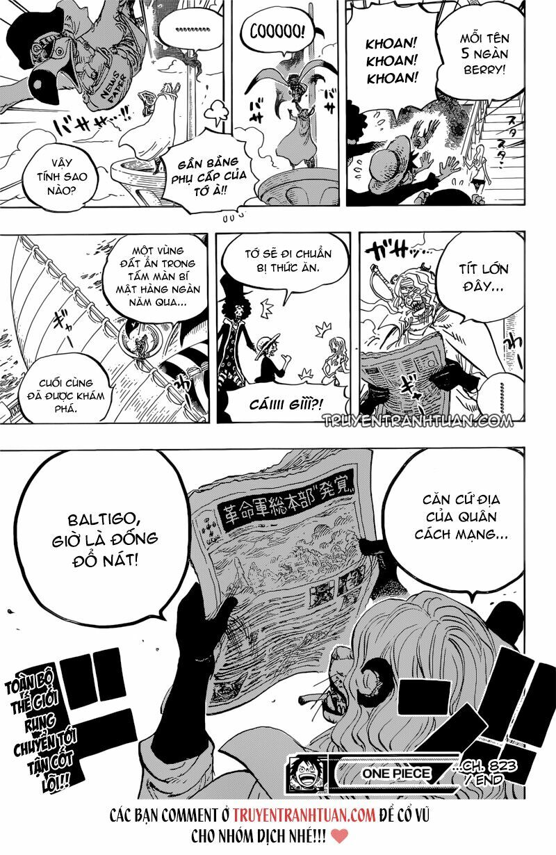 Đảo Hải Tặc Chap 823 - Next Chap 824